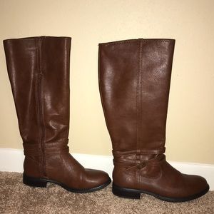 Tall brown boots